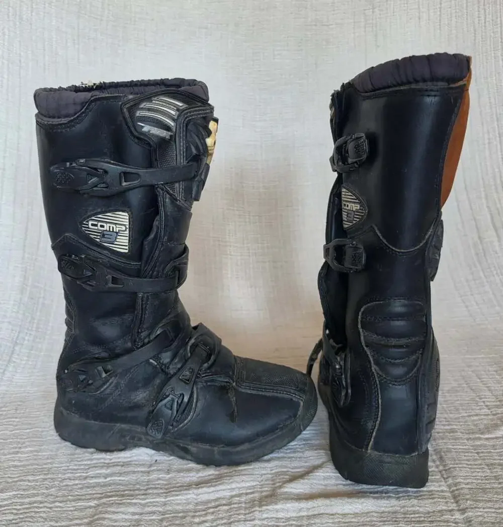 Fox Racing Youth Comp 3 Size Y8 Black Motocross Boots